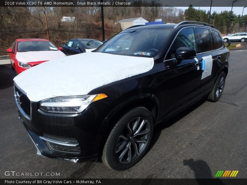 Onyx Black Metallic / Charcoal 2018 Volvo XC90 T6 AWD Momentum