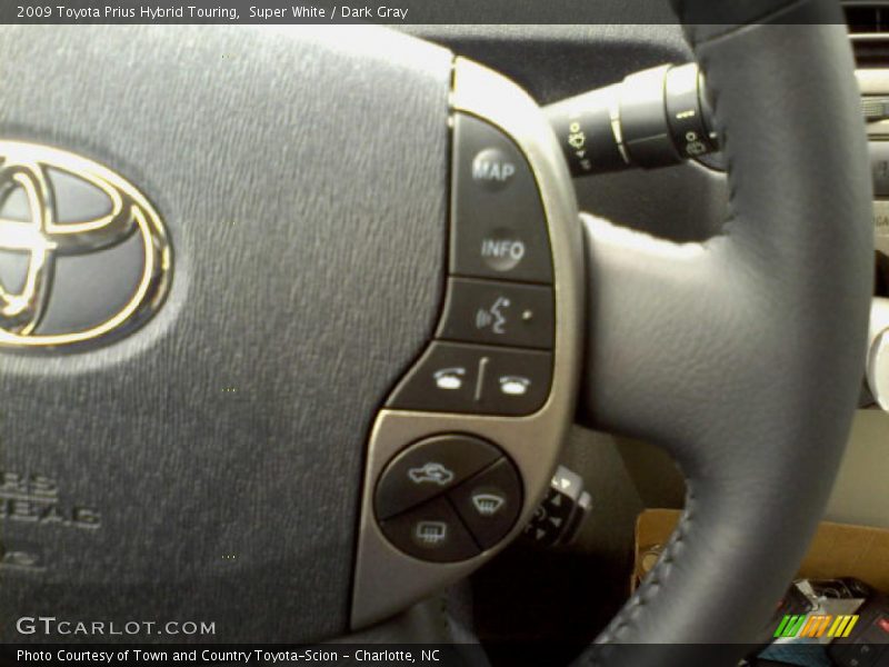 Super White / Dark Gray 2009 Toyota Prius Hybrid Touring