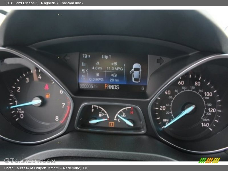 Magnetic / Charcoal Black 2018 Ford Escape S