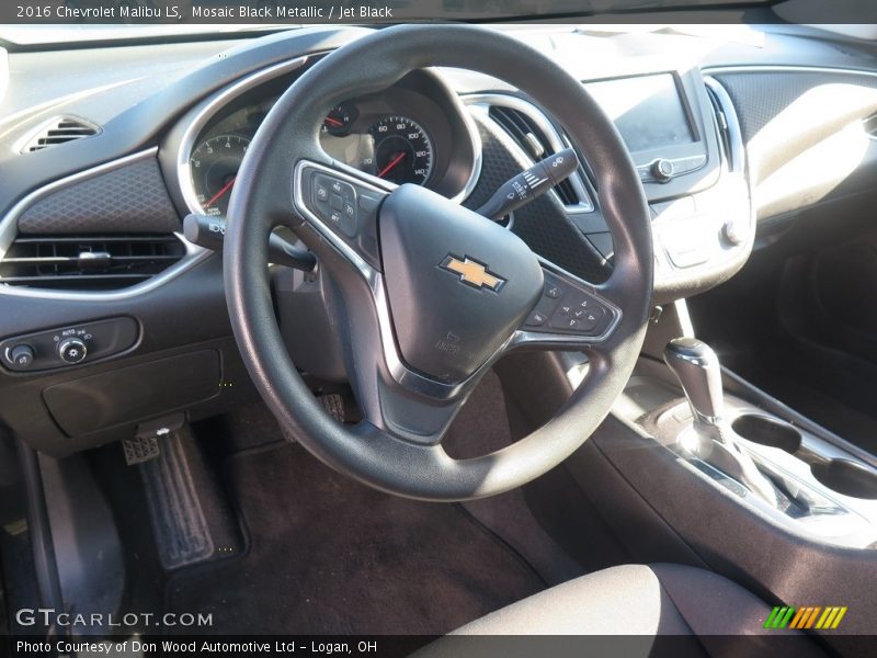 Mosaic Black Metallic / Jet Black 2016 Chevrolet Malibu LS