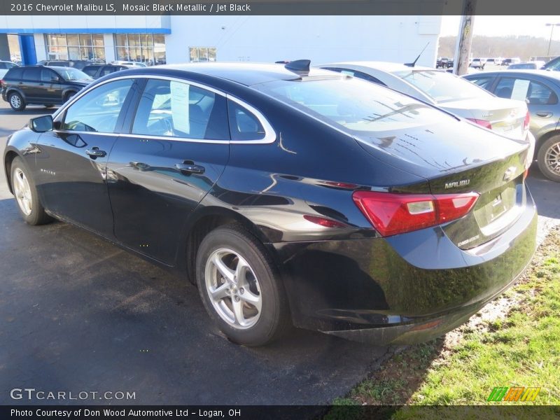 Mosaic Black Metallic / Jet Black 2016 Chevrolet Malibu LS