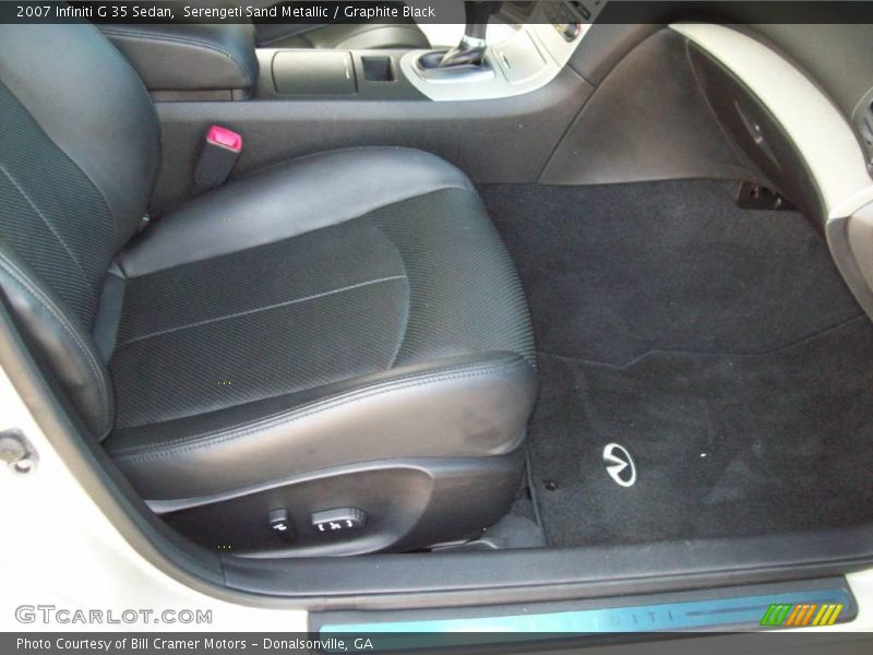 Serengeti Sand Metallic / Graphite Black 2007 Infiniti G 35 Sedan