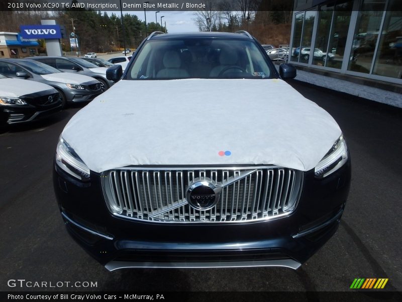 Denim Blue Metallic / Blonde 2018 Volvo XC90 T6 AWD Inscription