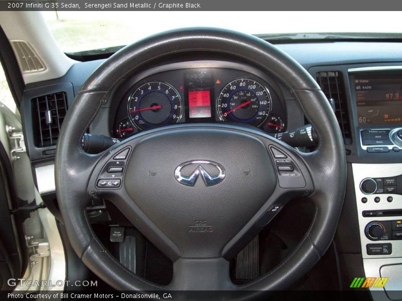 Serengeti Sand Metallic / Graphite Black 2007 Infiniti G 35 Sedan