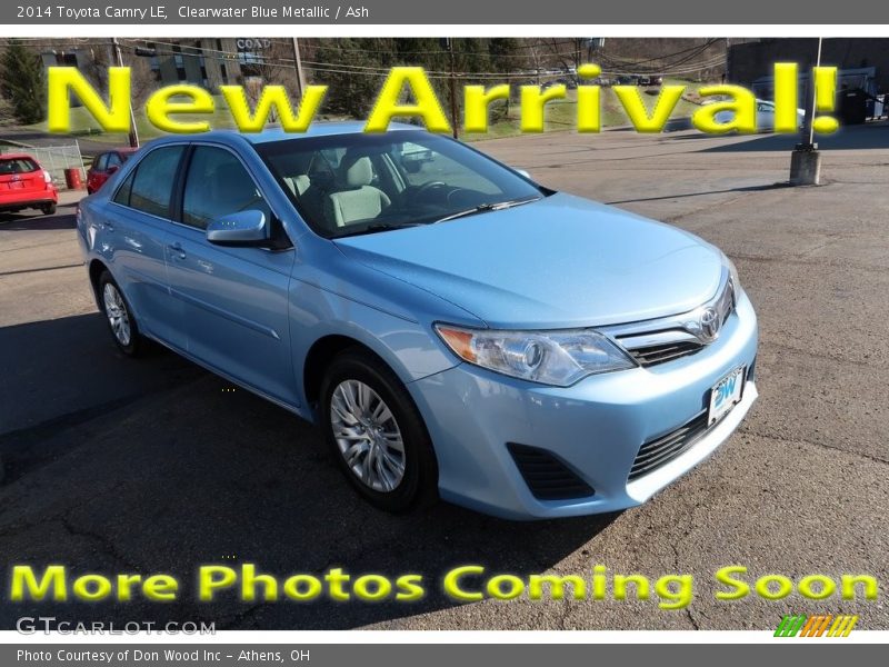 Clearwater Blue Metallic / Ash 2014 Toyota Camry LE