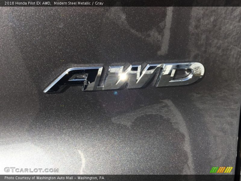 Modern Steel Metallic / Gray 2018 Honda Pilot EX AWD