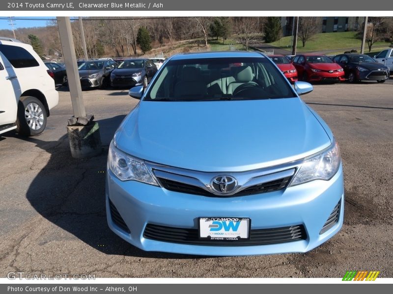 Clearwater Blue Metallic / Ash 2014 Toyota Camry LE