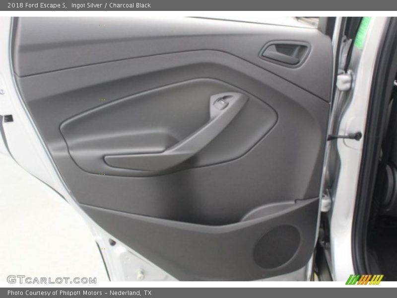Ingot Silver / Charcoal Black 2018 Ford Escape S