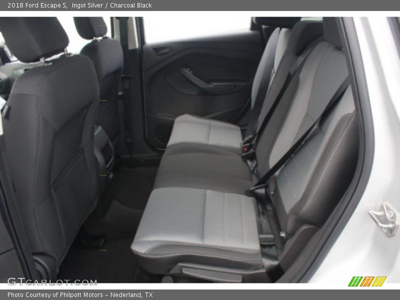 Ingot Silver / Charcoal Black 2018 Ford Escape S
