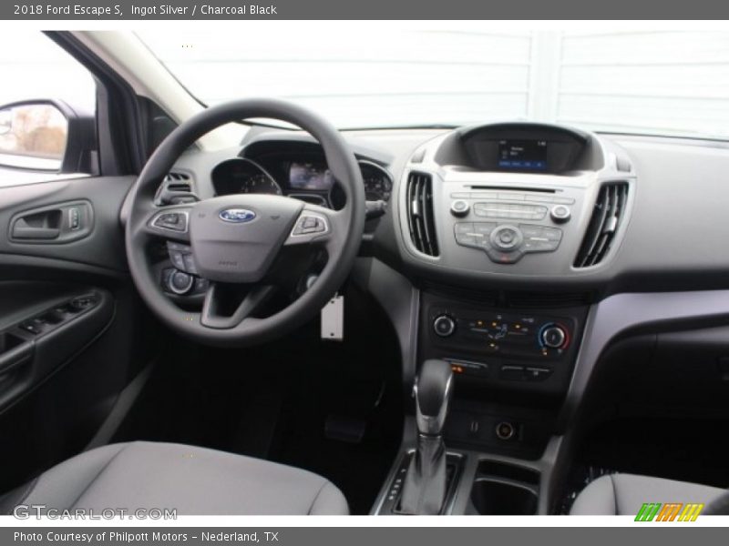 Ingot Silver / Charcoal Black 2018 Ford Escape S