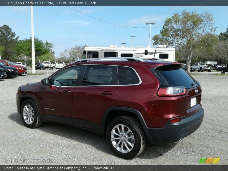 Velvet Red Pearl / Black 2019 Jeep Cherokee Latitude