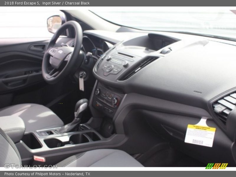 Ingot Silver / Charcoal Black 2018 Ford Escape S