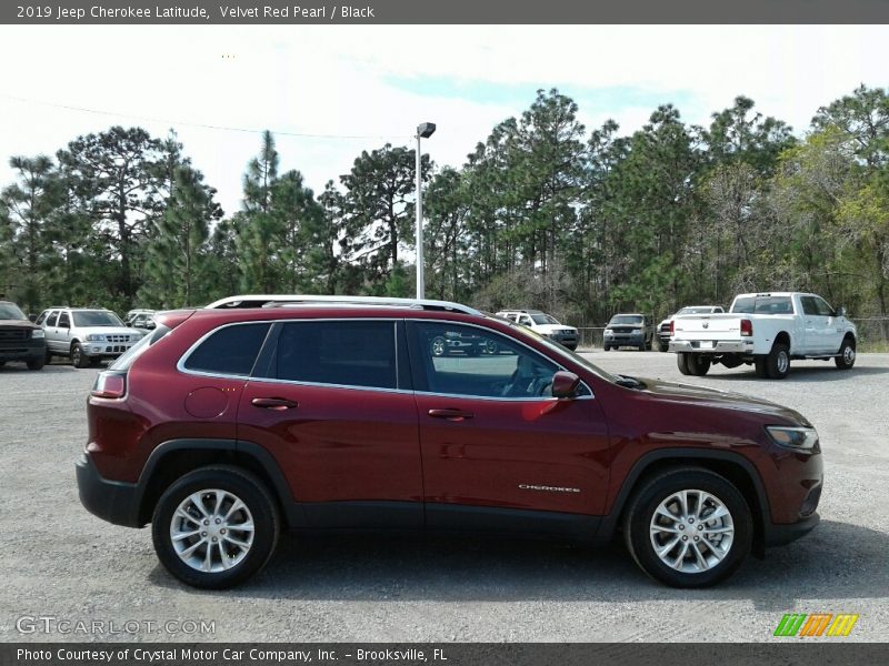 Velvet Red Pearl / Black 2019 Jeep Cherokee Latitude