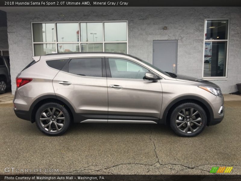 Mineral Gray / Gray 2018 Hyundai Santa Fe Sport 2.0T Ultimate AWD