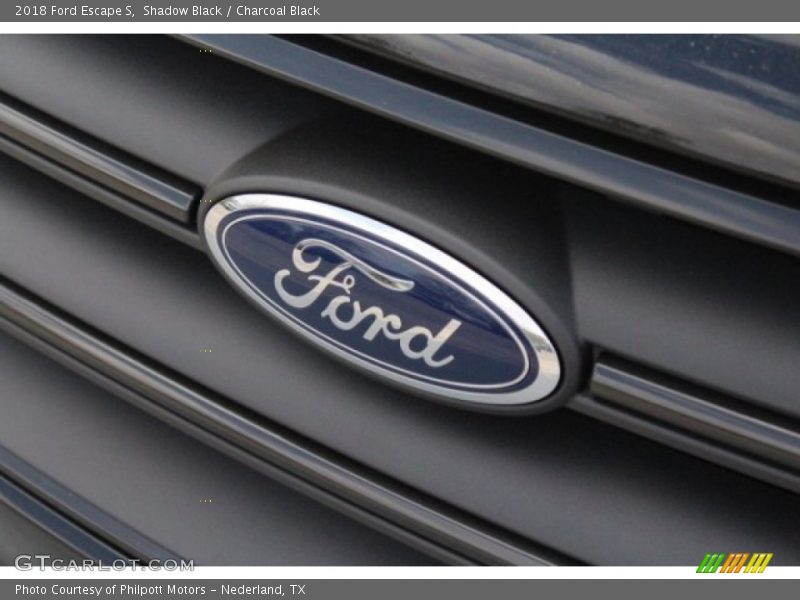 Shadow Black / Charcoal Black 2018 Ford Escape S