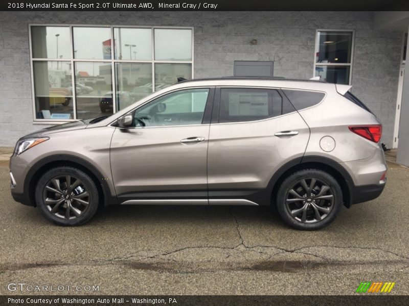 Mineral Gray / Gray 2018 Hyundai Santa Fe Sport 2.0T Ultimate AWD