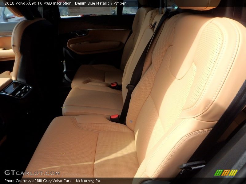 Denim Blue Metallic / Amber 2018 Volvo XC90 T6 AWD Inscription