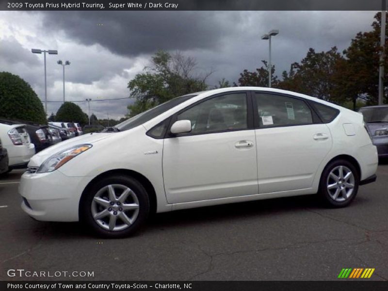 Super White / Dark Gray 2009 Toyota Prius Hybrid Touring