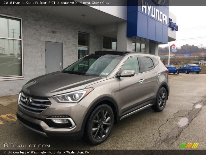 Mineral Gray / Gray 2018 Hyundai Santa Fe Sport 2.0T Ultimate AWD