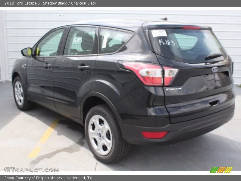 Shadow Black / Charcoal Black 2018 Ford Escape S