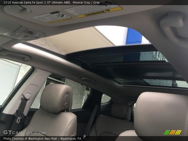 Mineral Gray / Gray 2018 Hyundai Santa Fe Sport 2.0T Ultimate AWD