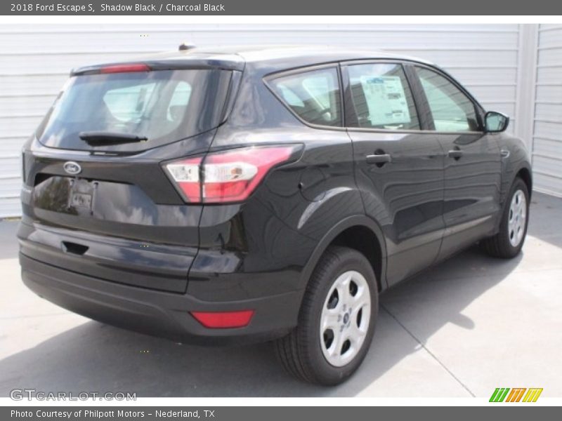 Shadow Black / Charcoal Black 2018 Ford Escape S