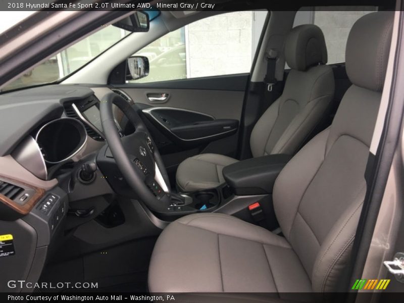 Mineral Gray / Gray 2018 Hyundai Santa Fe Sport 2.0T Ultimate AWD