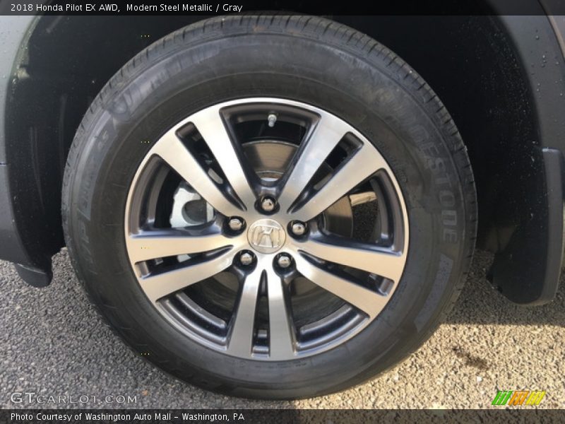 Modern Steel Metallic / Gray 2018 Honda Pilot EX AWD