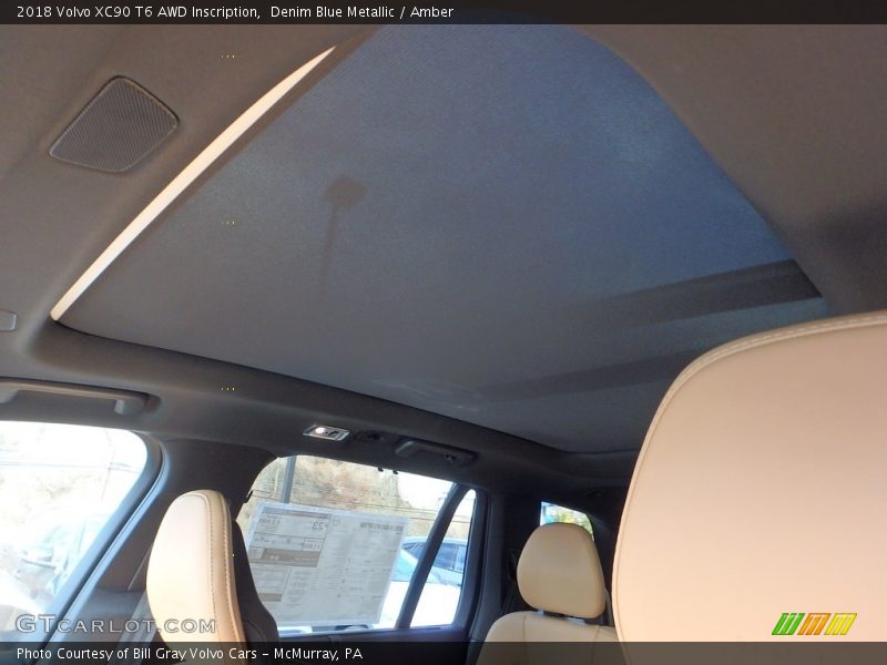Denim Blue Metallic / Amber 2018 Volvo XC90 T6 AWD Inscription