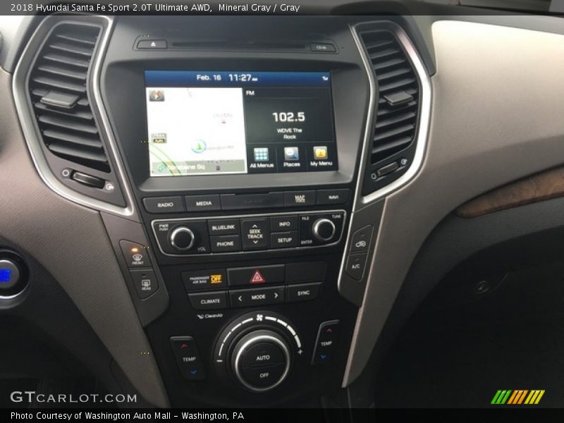 Mineral Gray / Gray 2018 Hyundai Santa Fe Sport 2.0T Ultimate AWD