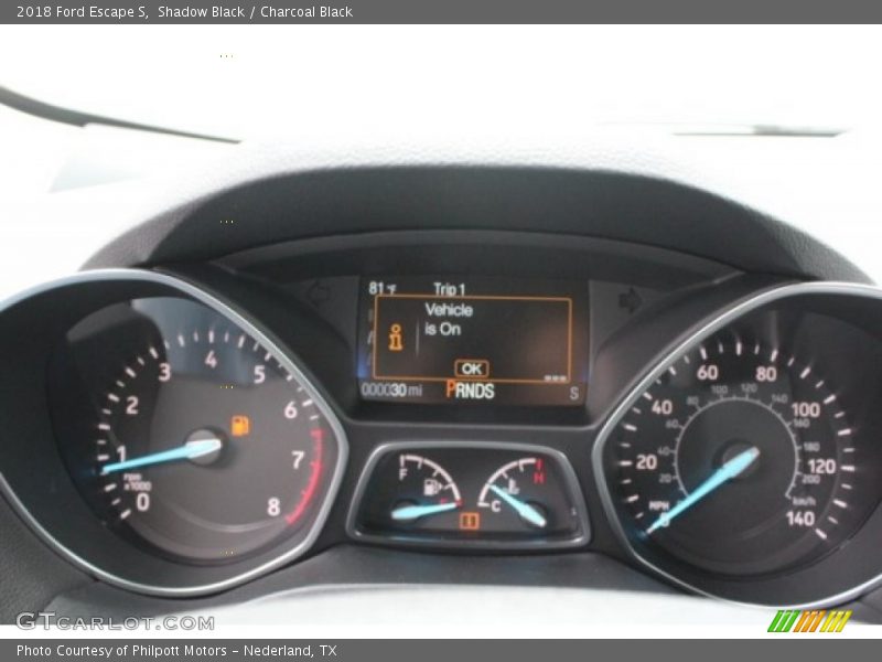 Shadow Black / Charcoal Black 2018 Ford Escape S