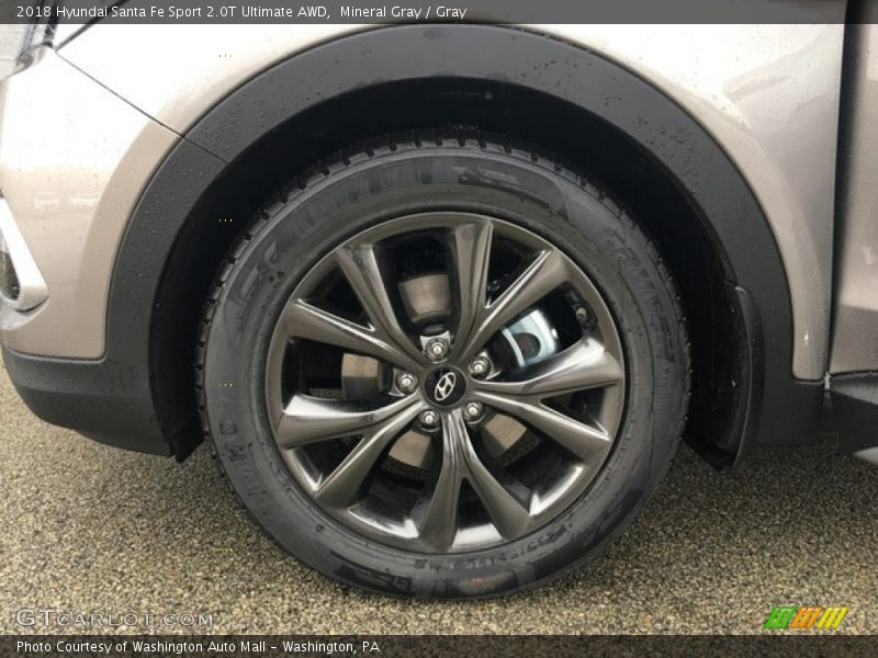 Mineral Gray / Gray 2018 Hyundai Santa Fe Sport 2.0T Ultimate AWD