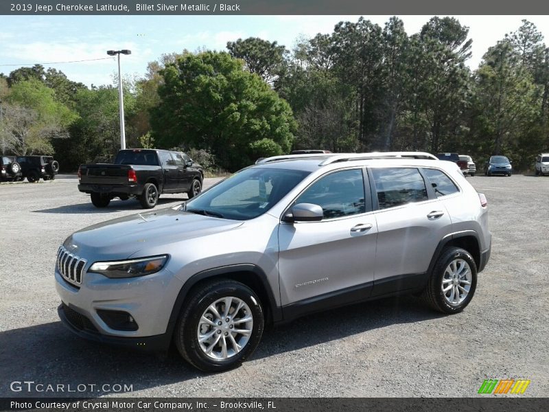 Billet Silver Metallic / Black 2019 Jeep Cherokee Latitude