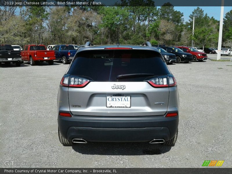 Billet Silver Metallic / Black 2019 Jeep Cherokee Latitude