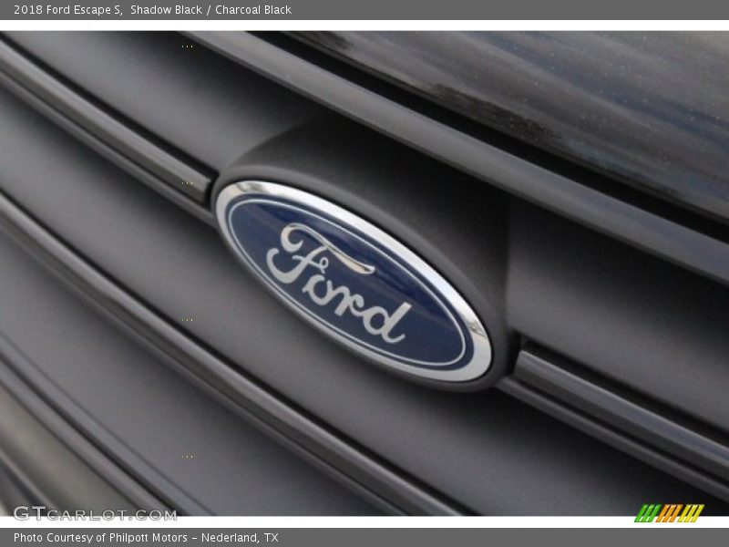 Shadow Black / Charcoal Black 2018 Ford Escape S