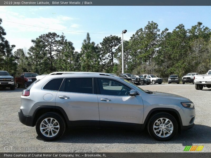 Billet Silver Metallic / Black 2019 Jeep Cherokee Latitude
