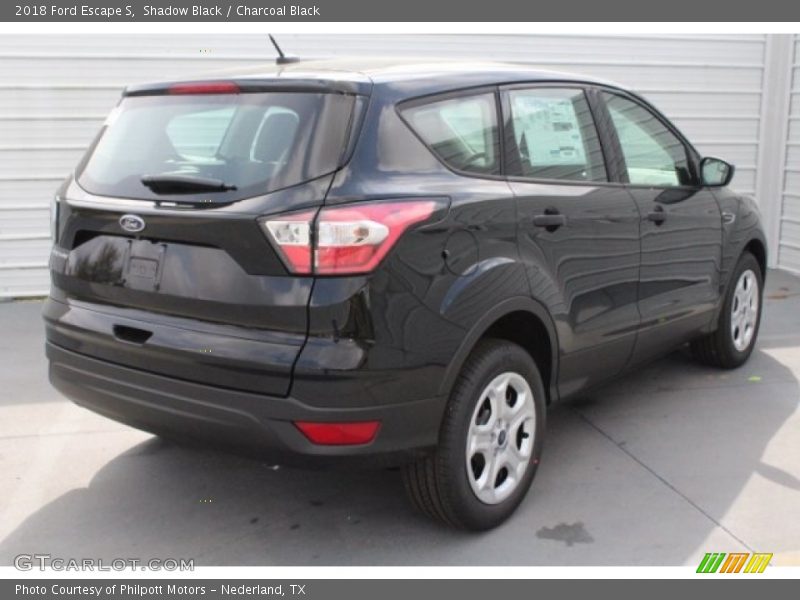 Shadow Black / Charcoal Black 2018 Ford Escape S