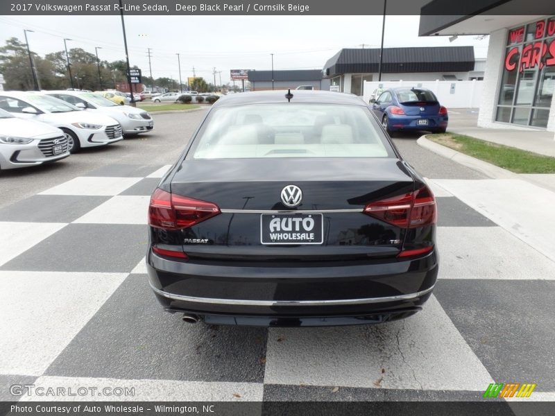 Deep Black Pearl / Cornsilk Beige 2017 Volkswagen Passat R-Line Sedan