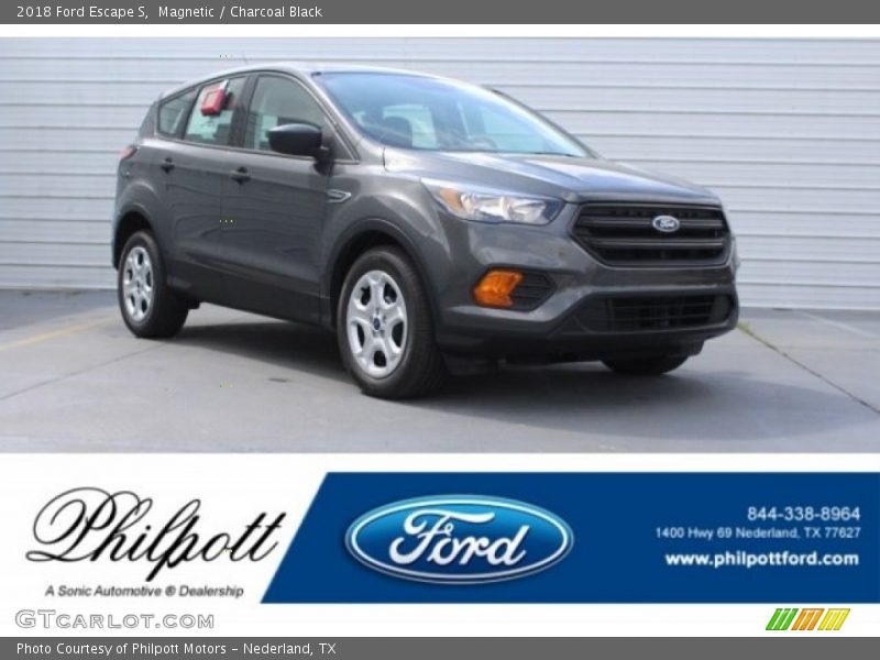 Magnetic / Charcoal Black 2018 Ford Escape S
