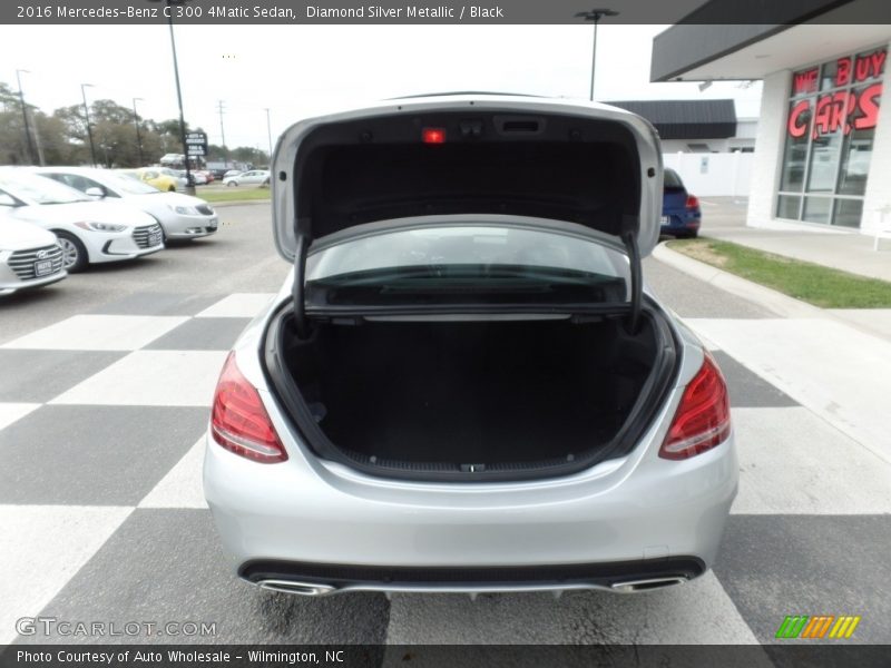 Diamond Silver Metallic / Black 2016 Mercedes-Benz C 300 4Matic Sedan