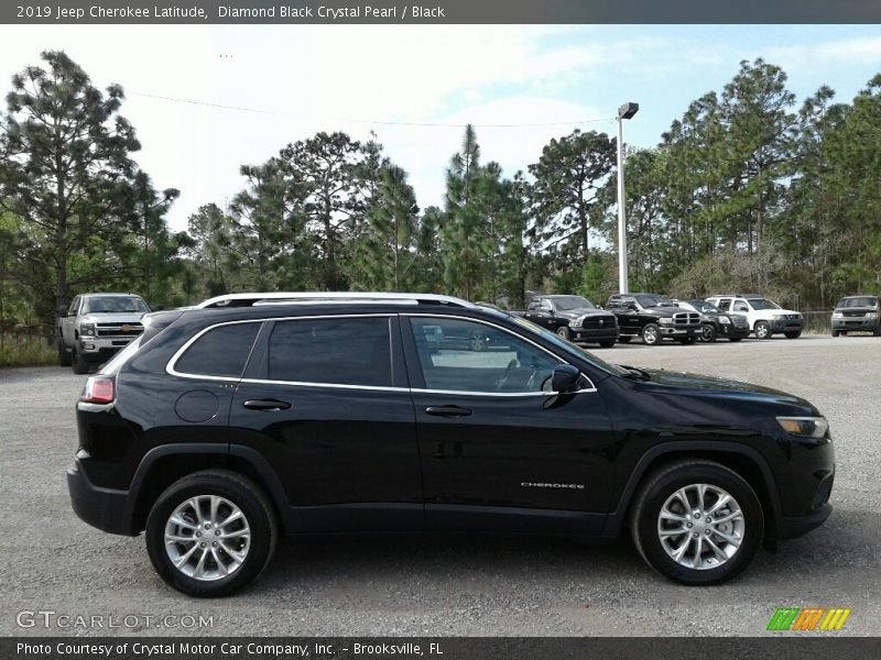Diamond Black Crystal Pearl / Black 2019 Jeep Cherokee Latitude