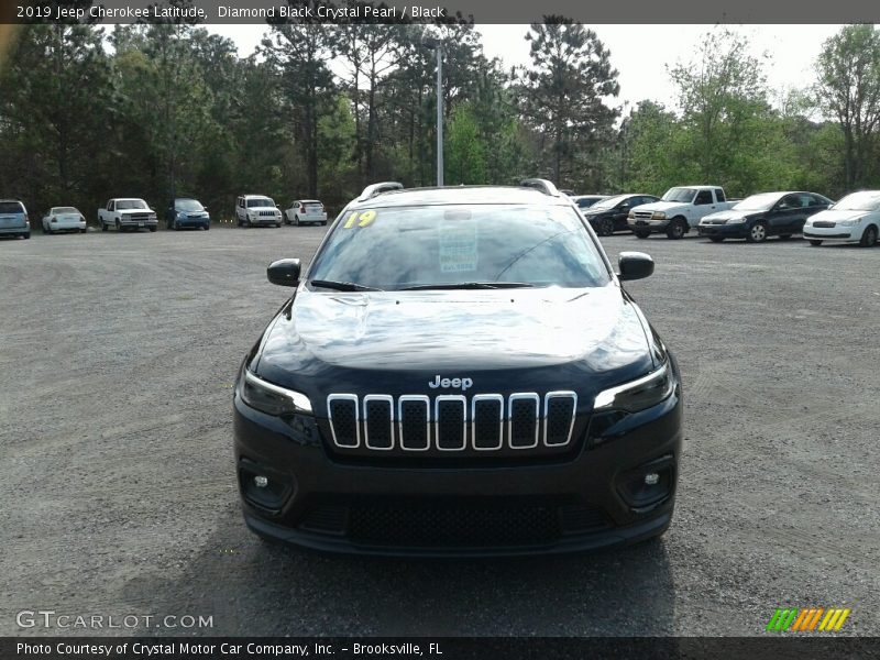 Diamond Black Crystal Pearl / Black 2019 Jeep Cherokee Latitude