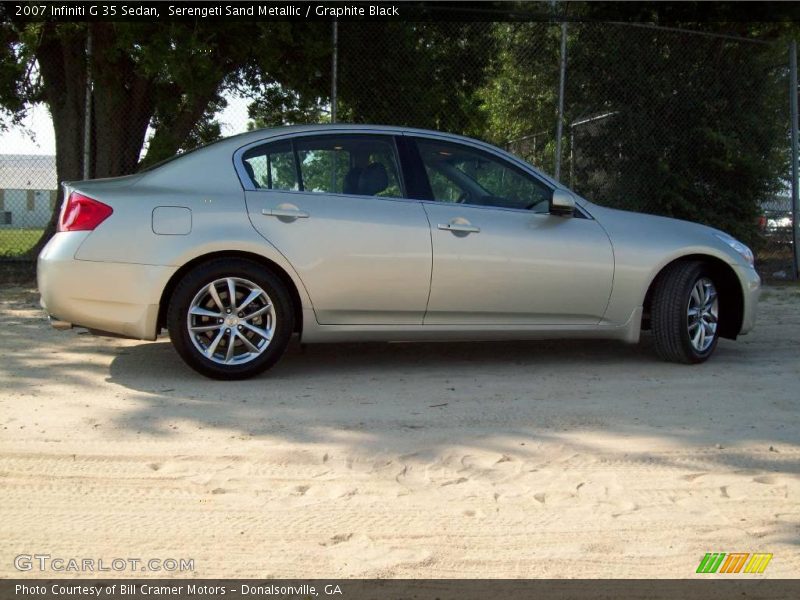 Serengeti Sand Metallic / Graphite Black 2007 Infiniti G 35 Sedan