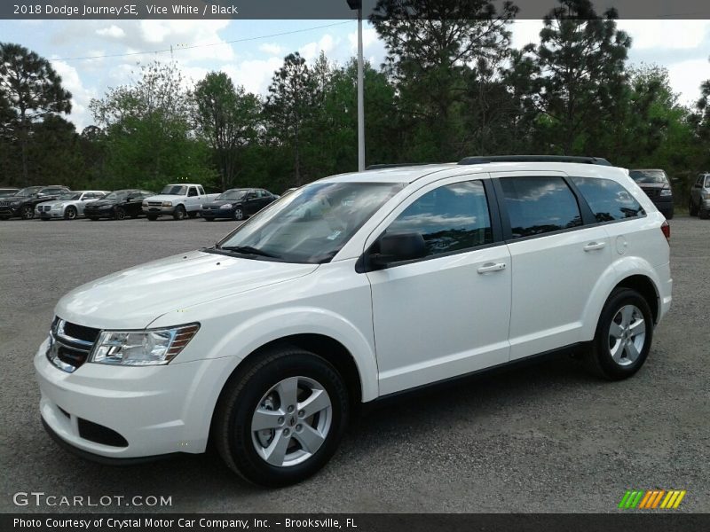 Vice White / Black 2018 Dodge Journey SE