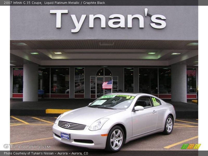 Liquid Platinum Metallic / Graphite Black 2007 Infiniti G 35 Coupe