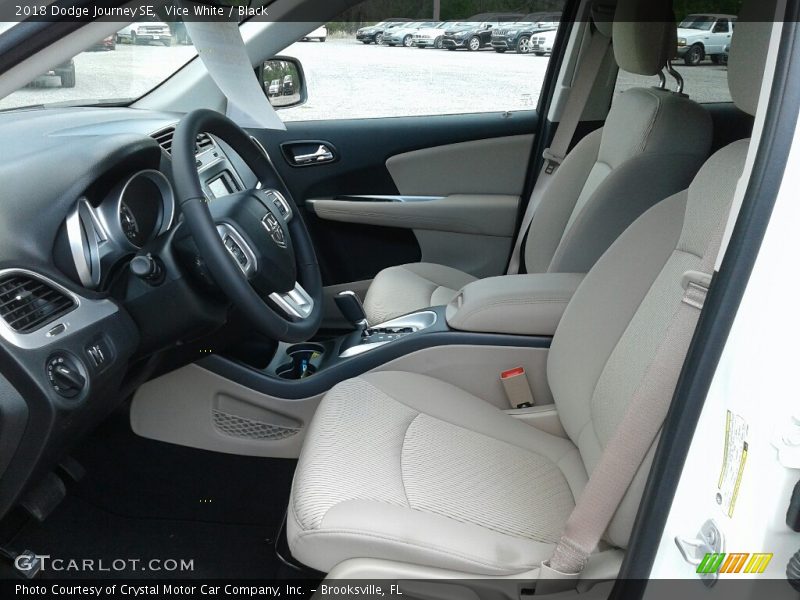 Vice White / Black 2018 Dodge Journey SE