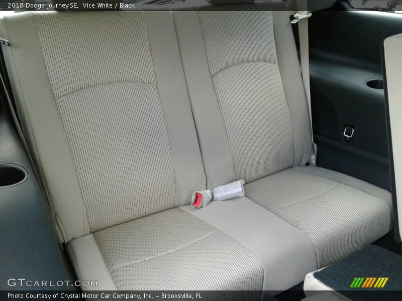 Vice White / Black 2018 Dodge Journey SE