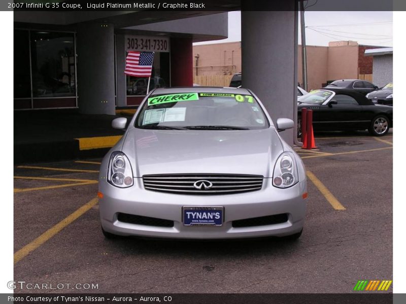 Liquid Platinum Metallic / Graphite Black 2007 Infiniti G 35 Coupe