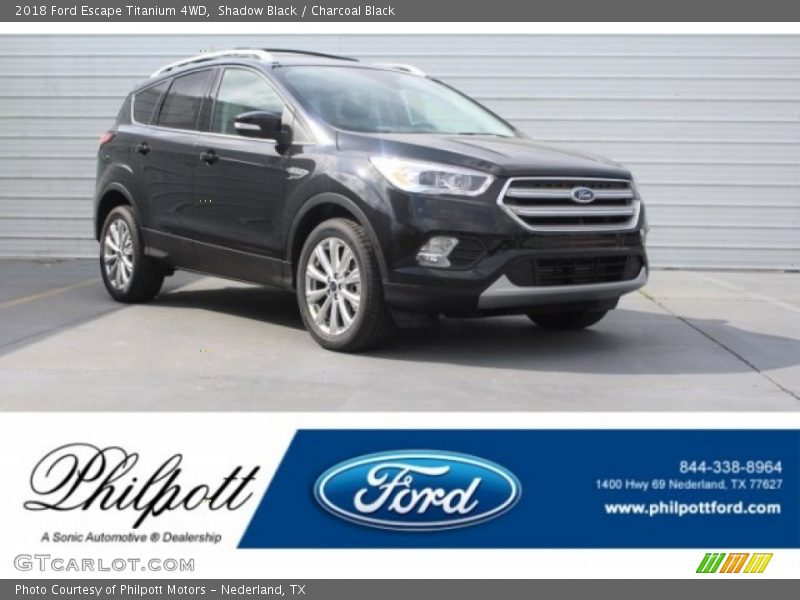 Shadow Black / Charcoal Black 2018 Ford Escape Titanium 4WD