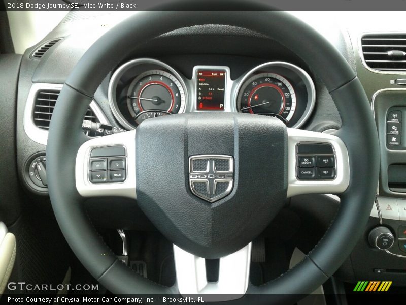 Vice White / Black 2018 Dodge Journey SE